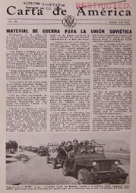 Carta de América. Núm. 70, abril de 1944