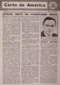 Carta de América. Núm. 87, agosto 1944