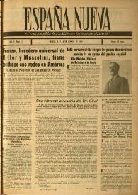 España nueva : Semanario Republicano Independiente. Año II, núm. 37, 3 de agosto de 1946