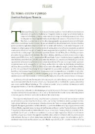 El toro: culto y juego