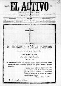 El Activo : Periódico Político Independiente y Defensor de los Intereses Morales, Materiales y Agrícolas de este Distrito Electoral. Núm. 8, 16 de julio de 1899