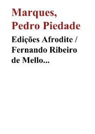 Edições Afrodite / Fernando Ribeiro de Mello (1965-1992) [Semblanza]