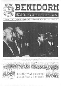 Benidorm : Boletín del Ayuntamiento de la Villa. Núm. 12, agosto de 1960