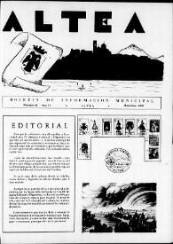 Altea : Boletín Mensual del Excmo. Ayuntamiento de Altea . Núm. 43, diciembre 1982