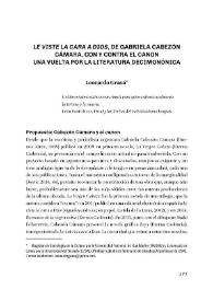 'Le viste la cara a Dios', de Gabriela Cabezón Cámara, con y contra el canon. Una vuelta por la literatura decimonónica