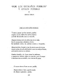'Por los extraños pueblos' y otros poemas