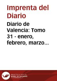 Diario de Valencia: Tomo 31 - enero, febrero, marzo 1798