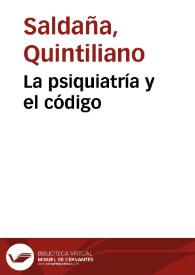 La psiquiatría y el código