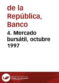 4. Mercado bursátil, octubre 1997