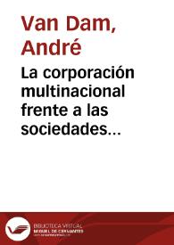 La corporación multinacional frente a las sociedades en transformación