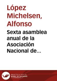 Sexta asamblea anual de la Asociación Nacional de Instituciones Financieras, ANIF