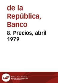 8. Precios, abril 1979