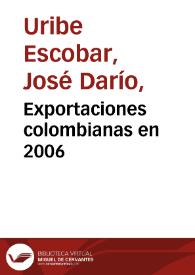 Exportaciones colombianas en 2006