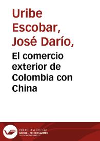 El comercio exterior de Colombia con China