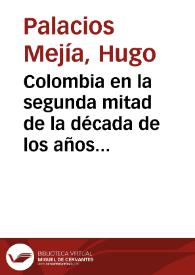 Colombia en la segunda mitad de la década de los años 80