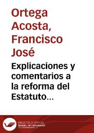Explicaciones y comentarios a la reforma del Estatuto Cambiario