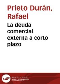 La deuda comercial externa a corto plazo