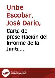 Carta de presentación del Informe de la Junta Directiva al Congreso de la República, marzo 2005