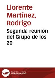 Segunda reunión del Grupo de los 20