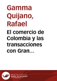 El comercio de Colombia y las transacciones con Gran Bretaña