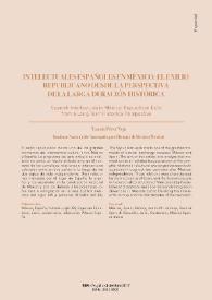 Intelectuales españoles en México: el exilio republicano desde la perspectiva de la larga duración histórica 