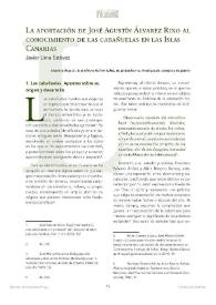 La aportación de José Agustín Álvarez Rixo al conocimiento de las cabañuelas en las Islas Canarias