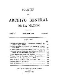 Boletín del Archivo General de la Nación (México). Tomo IV, núm. 2, marzo-abril 1933