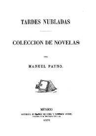 Tardes nubladas : colección de novelas