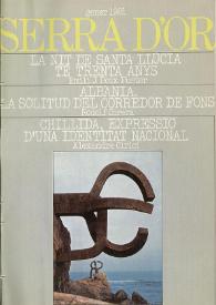Serra d'Or. Any XXIII, núm. 256, gener 1981