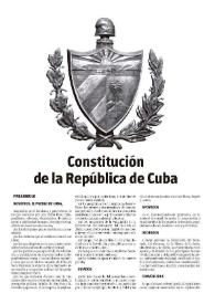 Constitución de la República de Cuba proclamada el 10 de abril de 2019