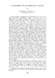 La Economía en las Encíclicas sociales