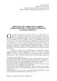 Reflexiones sobre 'Peñas arriba' (a propósito de la edición crítica de Laureano Bonet)