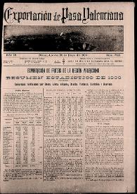 Exportación de Pasa Valenciana. Núm. 765, 26 de mayo de 1904