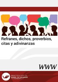 Refranes, dichos, proverbios, citas y adivinanzas