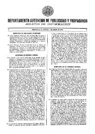 Boletín de Información. Departamento Autónomo de Publicidad y Propaganda [México]