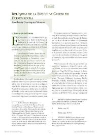 Reliquias de la Pasión de Cristo en Extremadura