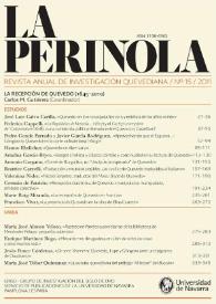 La Perinola : revista de investigación quevediana. Núm. 15, 2011
