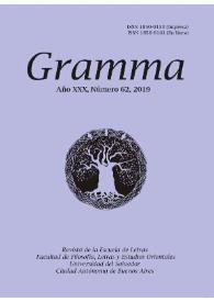 Gramma. Año XXX, número 62, 2019
