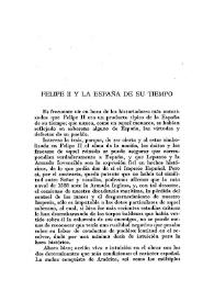 Felipe II y la España de su tiempo