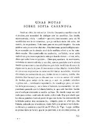 Unas notas sobre Sofía Casanova