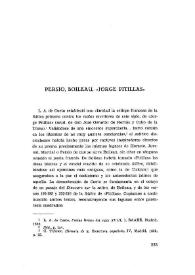 Persio, Boileau, «Jorge Pitillas»