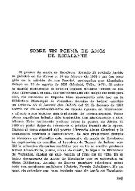 Sobre un poema de Amós de Escalante