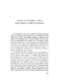 Nuevos datos sobre el poeta don Gabriel de Henao Monjaraz