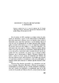 Menéndez y Pelayo de Santander a Barcelona