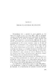 Índices de la poesía de Quevedo