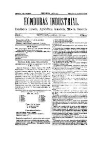 Honduras Industrial. Serie 1.ª, núm. 5, 1.º de abril de 1884