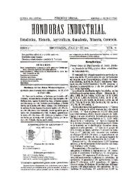 Honduras Industrial. Serie 1.ª, núm. 11, 1.º de julio de 1884