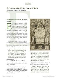 Milagros eucarísticos cacereños