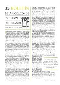 Boletín de la Asociación de Profesores de Español (FASPE). Núm. 35, 1999