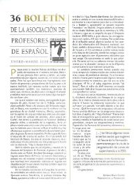 Boletín de la Asociación de Profesores de Español (FASPE). Núm. 36, 2000